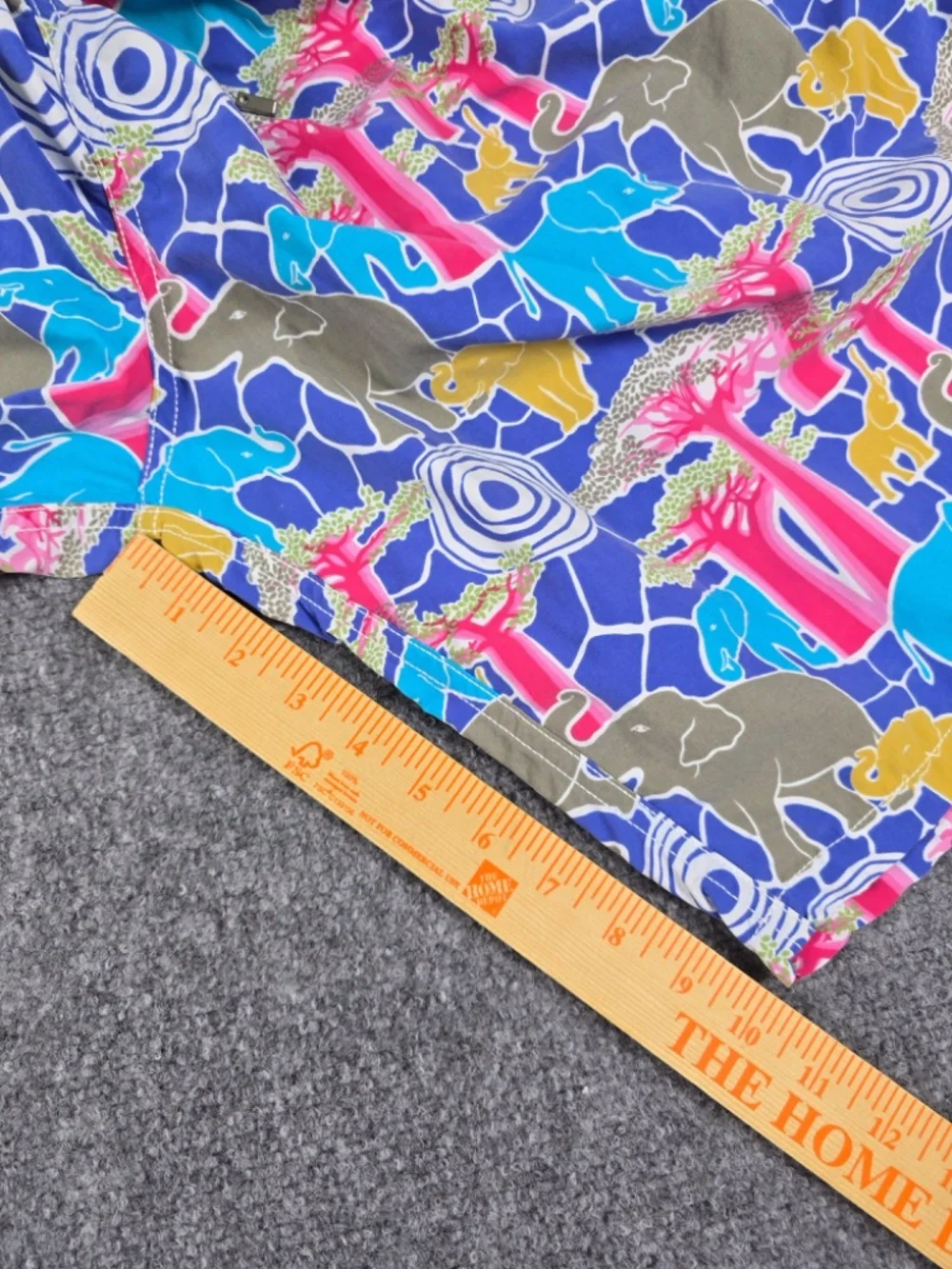 Vilebrequin Moorea Elephant Baobab Tree Swim Trunks 3XL XXXL Luxury Blue